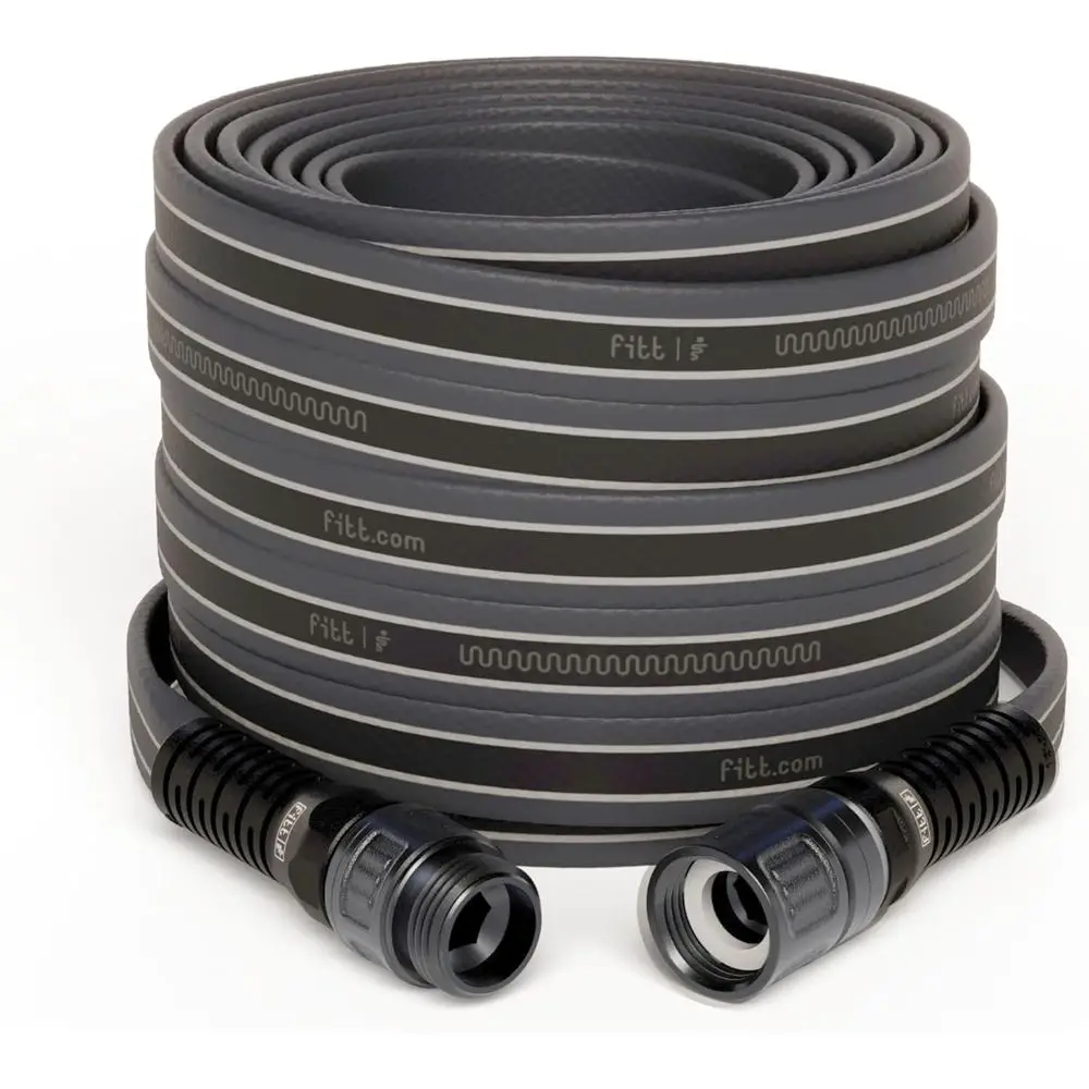 

Водяной шланг Force Pro, легкий, сверхгибкий, прочный, сверхпрочный, плоский садовый шланг коммерческого класса без ударов, серый и синий,