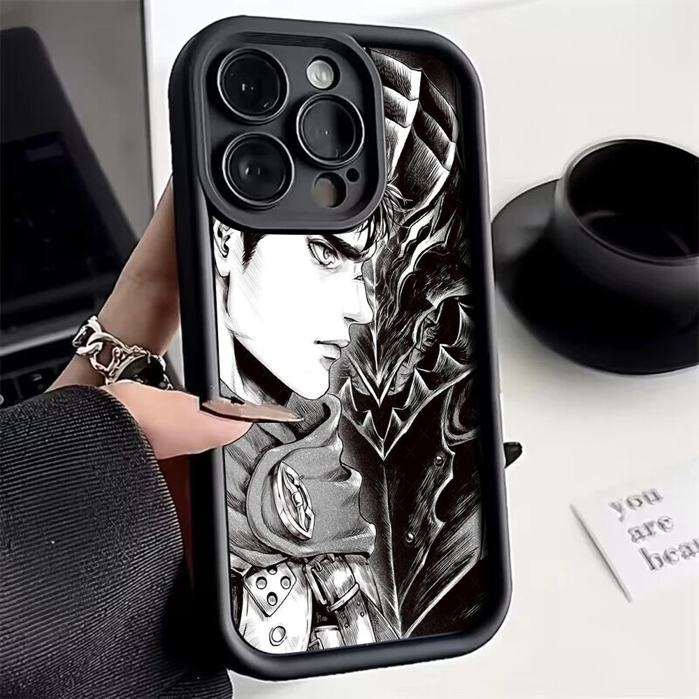 Berserk Guts Anime Phone Case For Xiaomi Redmi 9A 9C 10 10C 12 12C K30 K40 K50 Note 10 11 12 13 Pro 5G Cover