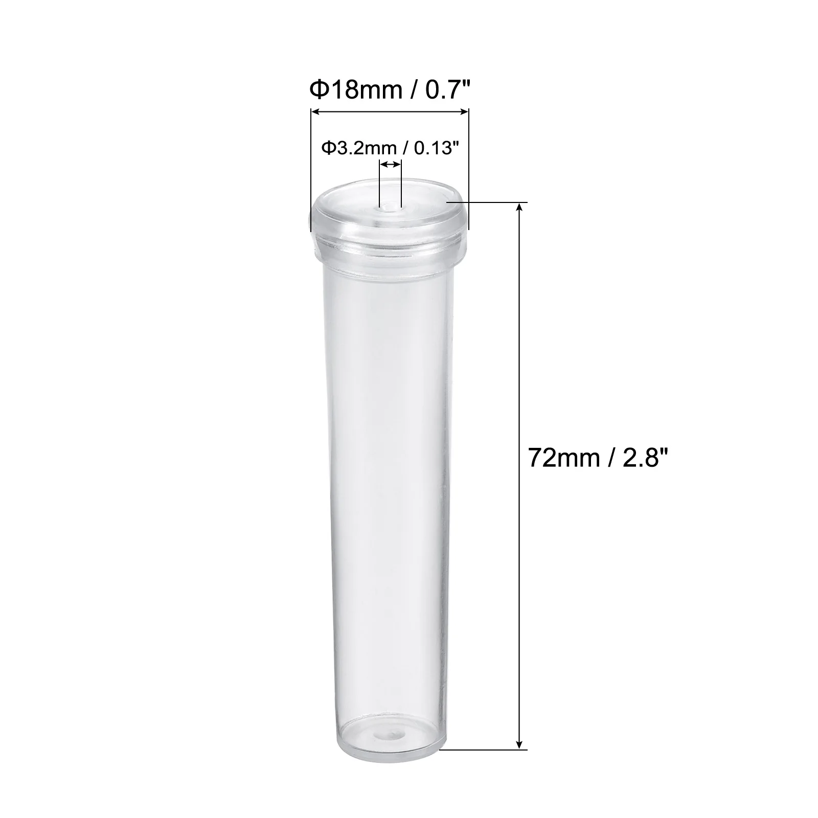 Uxcell 25 قطعة أنابيب المياه الأزهار مع قبعات 2.8 "قوارير الزهور البلاستيكية للنباتات الطازجة ، وترتيبات الزهور ، وقطع Milkweed