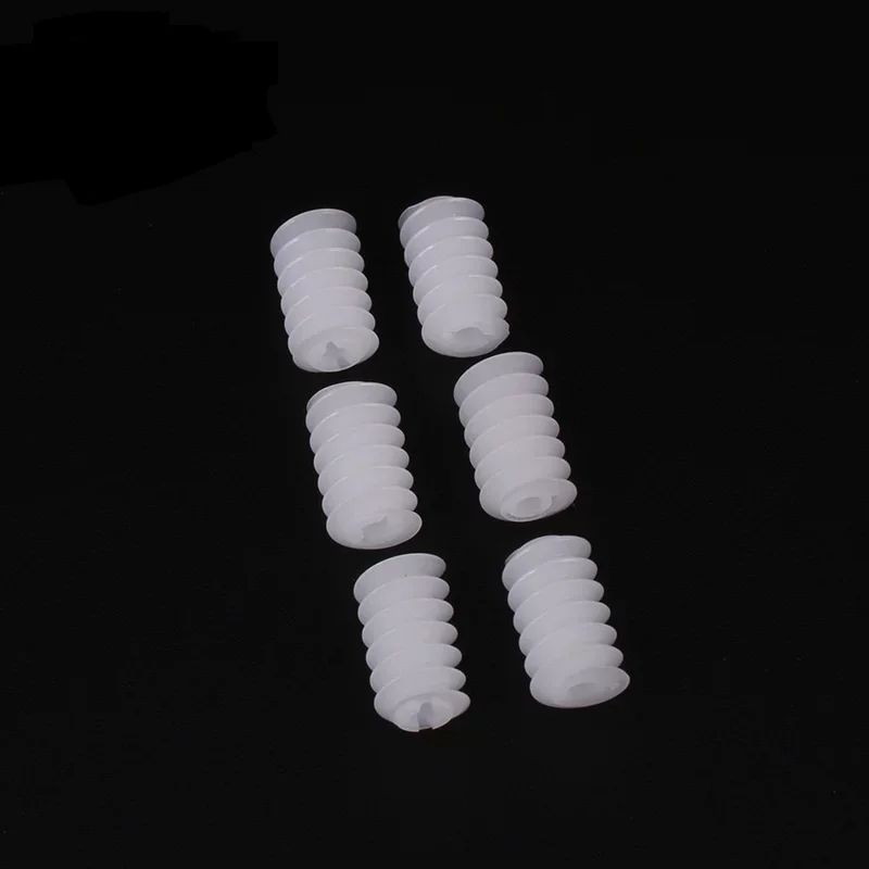 10pcs 0.5 Module Plastic Worm Gear 6*10mm Turbine Worm Wheel DIY Model Parts Boat Car Motor Reduction Gear