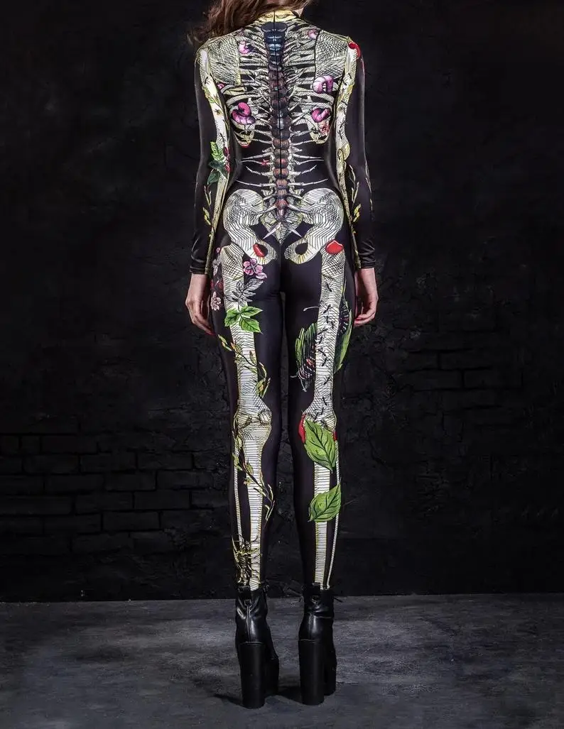 Unisex Cyberpunk 3D-Digitaldruck Karneval Halloween Party Rollenspiel-Outfit Damen Herren Urlaubs-Cosplay-Kostüm Bodysuit – Detail 13