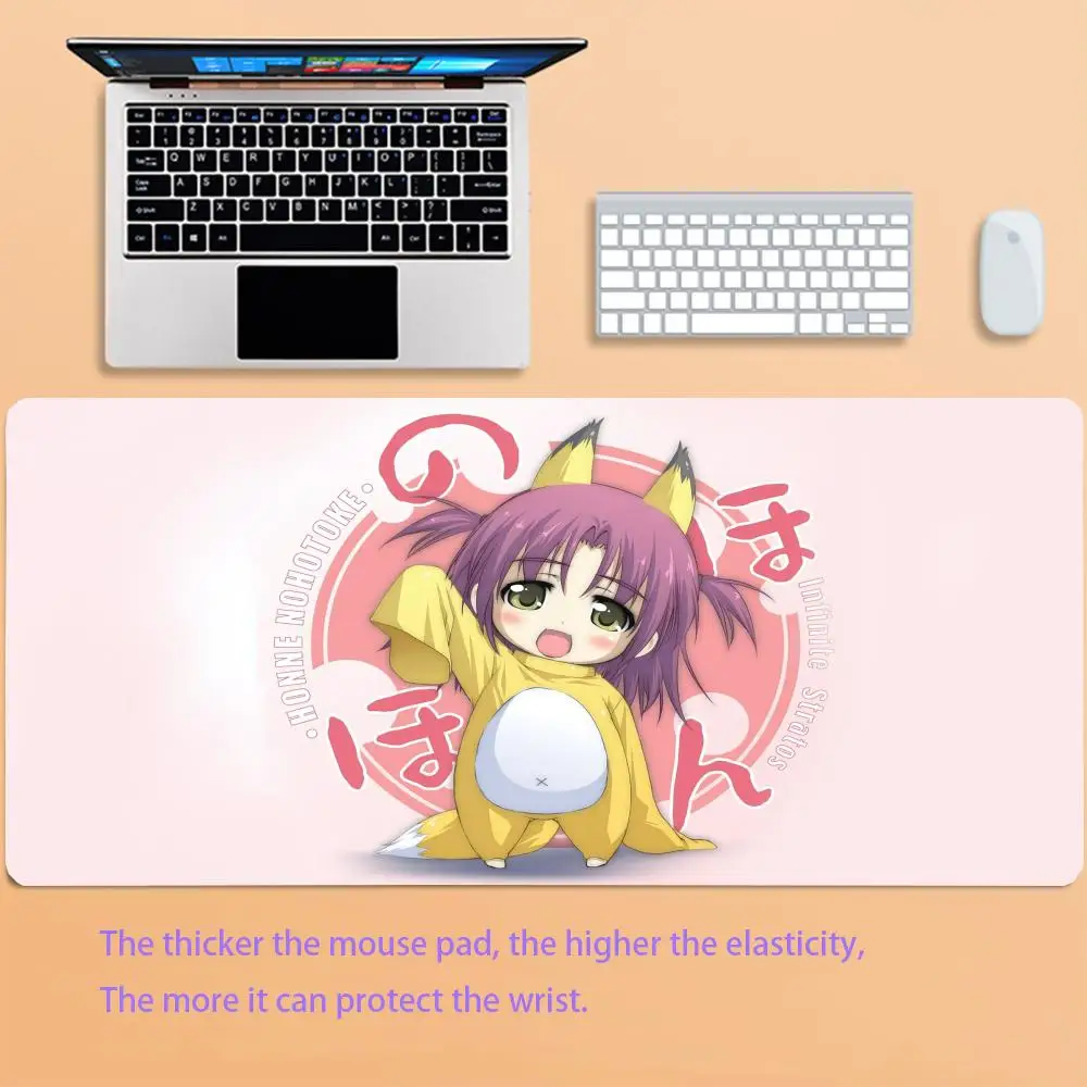 Offices Anime I-InfiniteS Stratos Large Gaming Mouse Pad Rubber Protector Keyboard Desk Pad Mousepad Internet Bar  XXL 900*400mm
