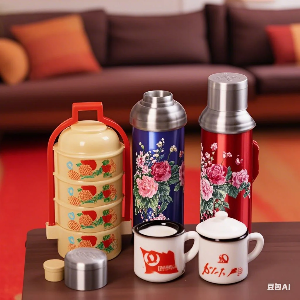 China-Inspired Miniature Dollhouse Scenery with 1/12 Scale Warm Water Bottle