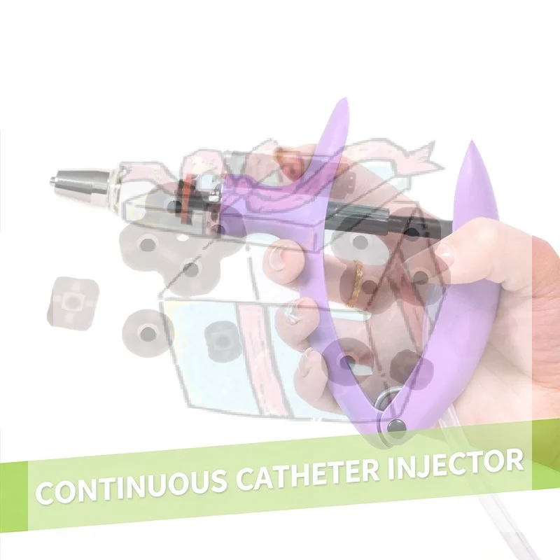 【CC】2ml / 5ml Animal Continuous Syringe Veterinary Injection Catheter Chicken Feeding Vaccine Device Farm Tool