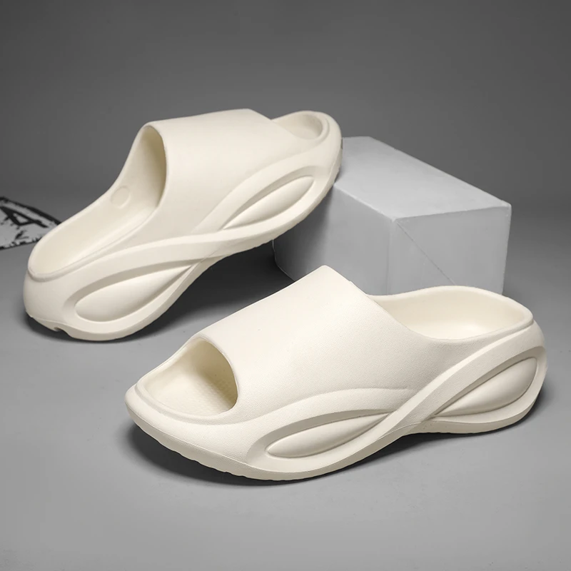 

New large size men's non-slip thick bottom EVA solid color leisure comfortable flip-flops leisure sports thick bottom slippers