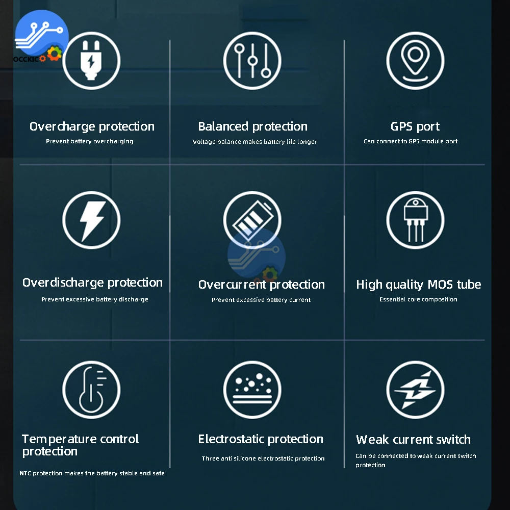 リチウム電池充電保護ボード,温度制御とバランスの取れた同じポート,bms 20s,72v,100a,150a,200a