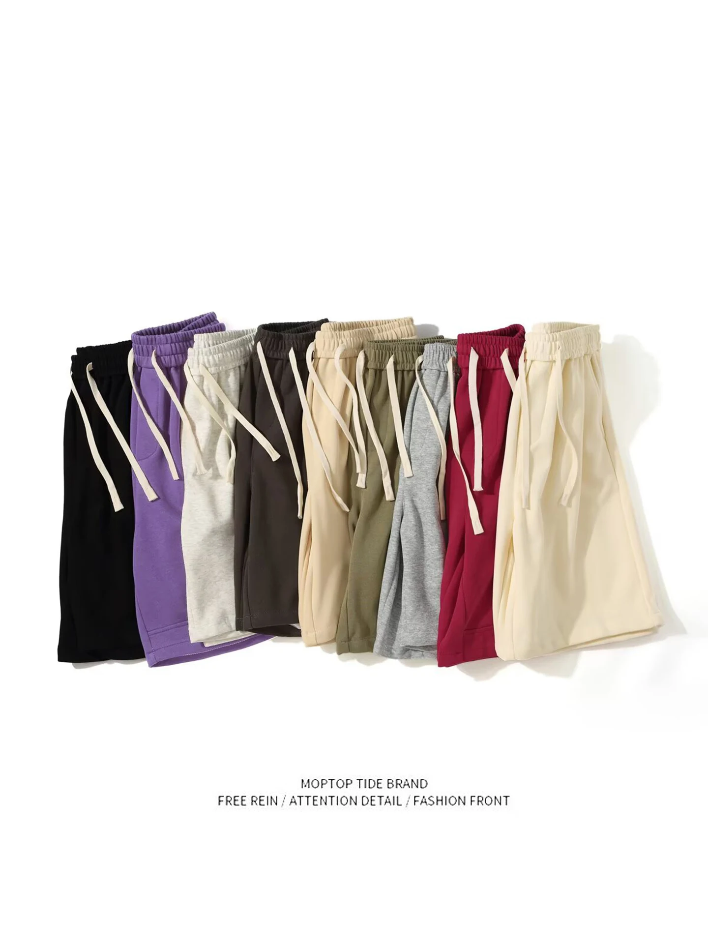 

Casual Spor Men's orts Summer Outdoor Wear Loose Trendy Home High-End Large Size Polyester Fiber Qui Dry Straight Leg