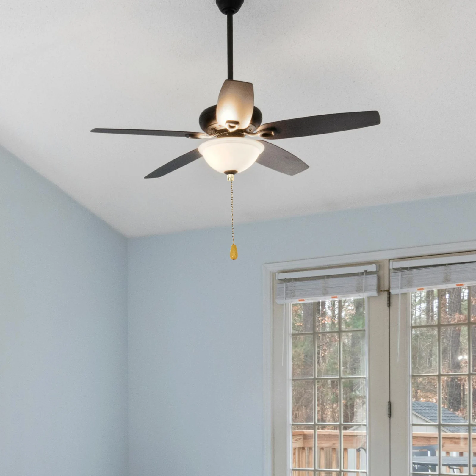 

Ceiling Fan Pull Chain Copper Plastic Golden Pendant Decorative Hanging Ornament for Fan Lamp Pendant Curtain Roman Blind Home