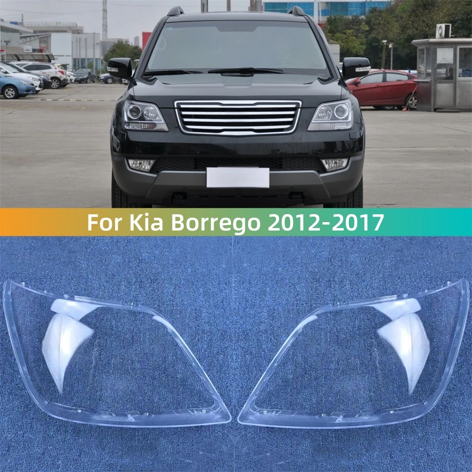 

For Kia Borrego 2012 2013 2014 2015 2016 2017 Car Front Headlight Lens Cover Lights Cover Headlight Rubber Cover