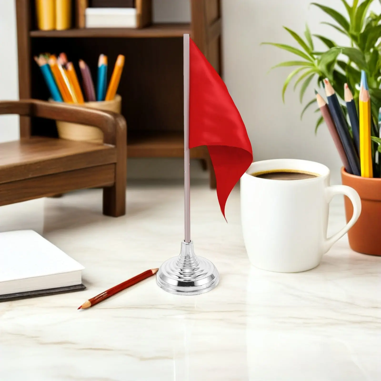 12Pcs Silver Mini Desk Flag St - Office Furniture Ideas ulasan dan harga