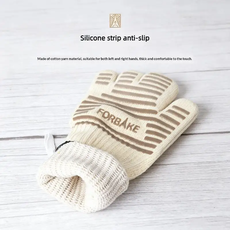 Hitzebeständige Handschuhe, 260 Grad Celsius, hitzebeständige Handschuhe, Exportqualität, Backhandschuhe, Mikrowellenhandschuhe, Küchenutensilien, dick – Detail 8