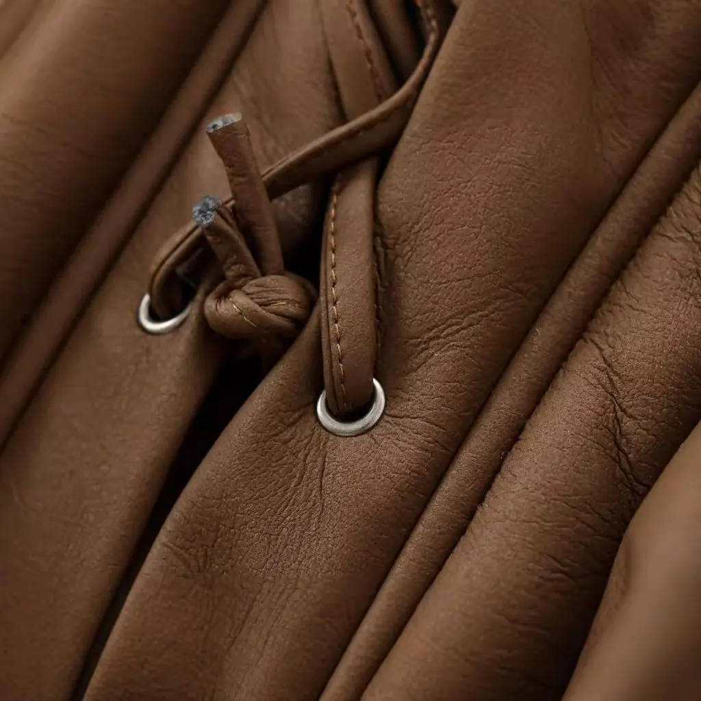 

Women's Suede Leather Jacket Lace-Up Coat Autumn Winter Warm Windproof European American Style Hot Girl Waist Strap Coat