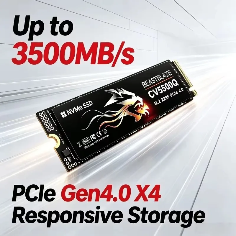 New M.2 CV5500Q NVMe SSD PCIe Gen4 High Performance Internal Drive 2TB 4TB Storage Upgrade For PS5 Desktop Laptop PCIe Gen4 SSDs
