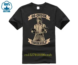 CHUCK NORRIS T SHIRT GO CHUCK YOURSELF
