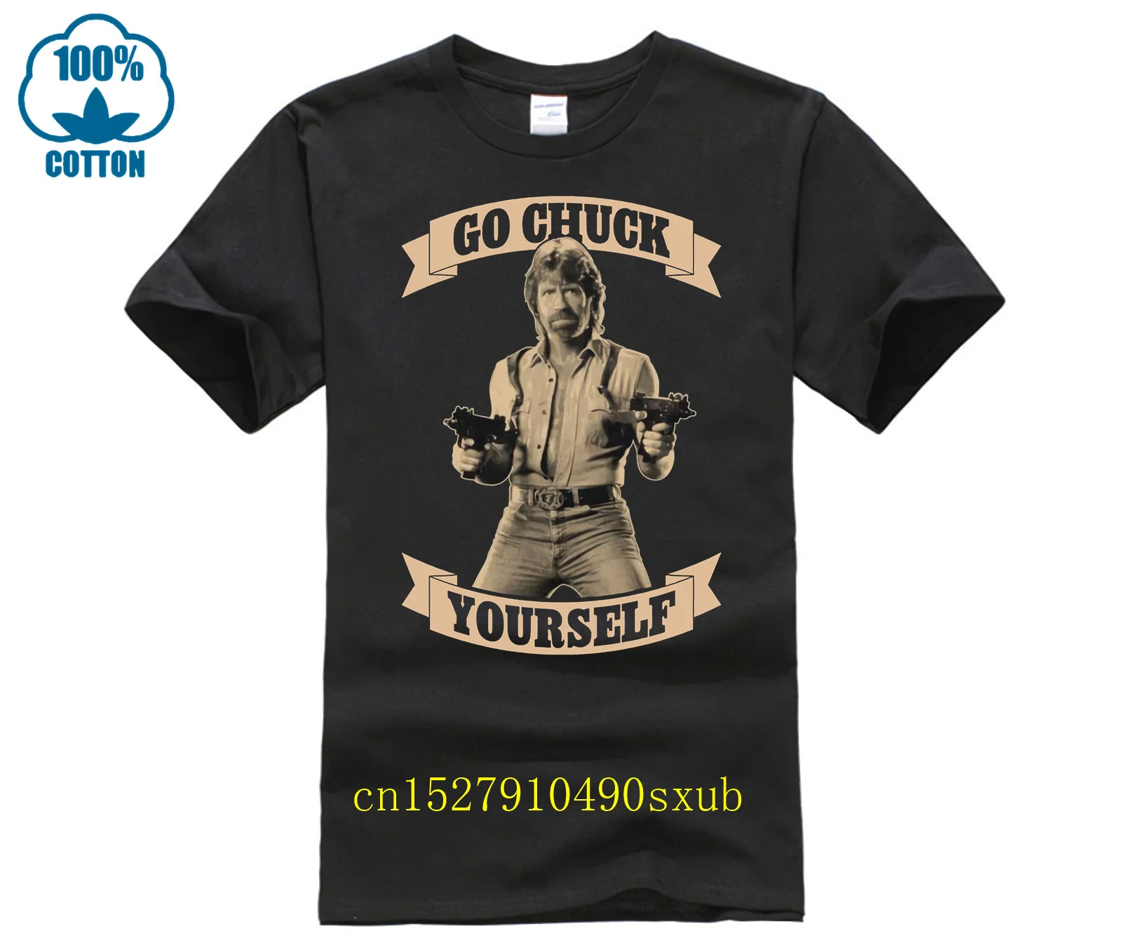 CHUCK NORRIS T SHIRT GO CHUCK YOURSELF