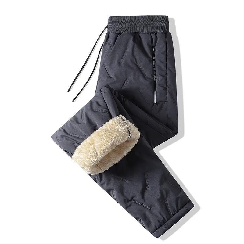Neue Damen-Jogginghose aus Plüsch, dick, mit Fleece gefüttert, gerades Bein, wasserdichte Hose, winddichte Outdoor-Oberbekleidung, Thermohose – Detail 16
