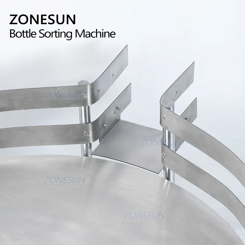ZONESUN Desktop Automatic Rotary Round Plastic Bottle Jar Collecting Packaging Sorting Turntable Machine for Production Line