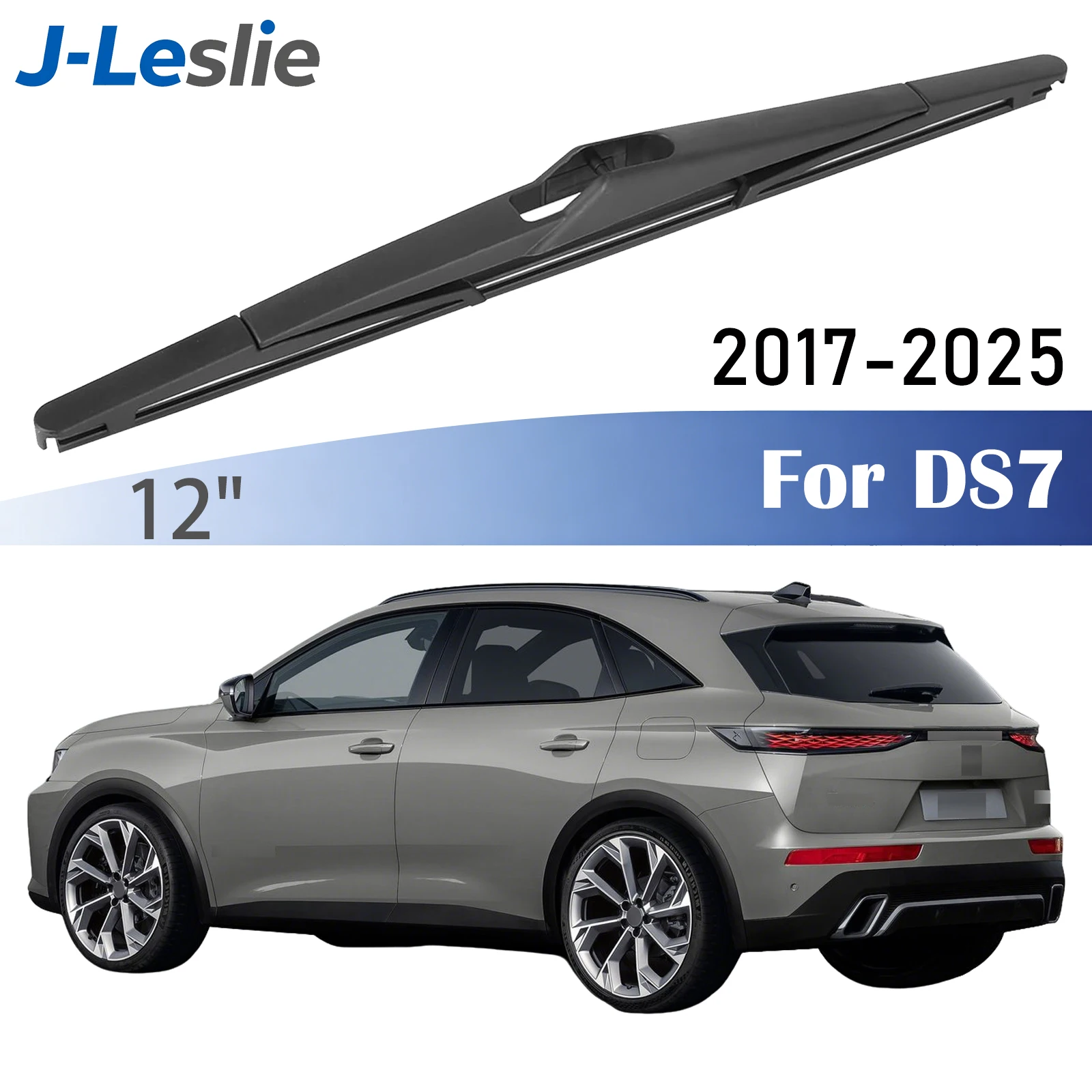 12-Zoll Heckscheibenwischer für Citroen DS7 DS 7 2017-2025 Windschutzscheibenwischer Fensterreiniger Regenbürsten Zubehör scheibenwischer Hinten Heckwischerarm