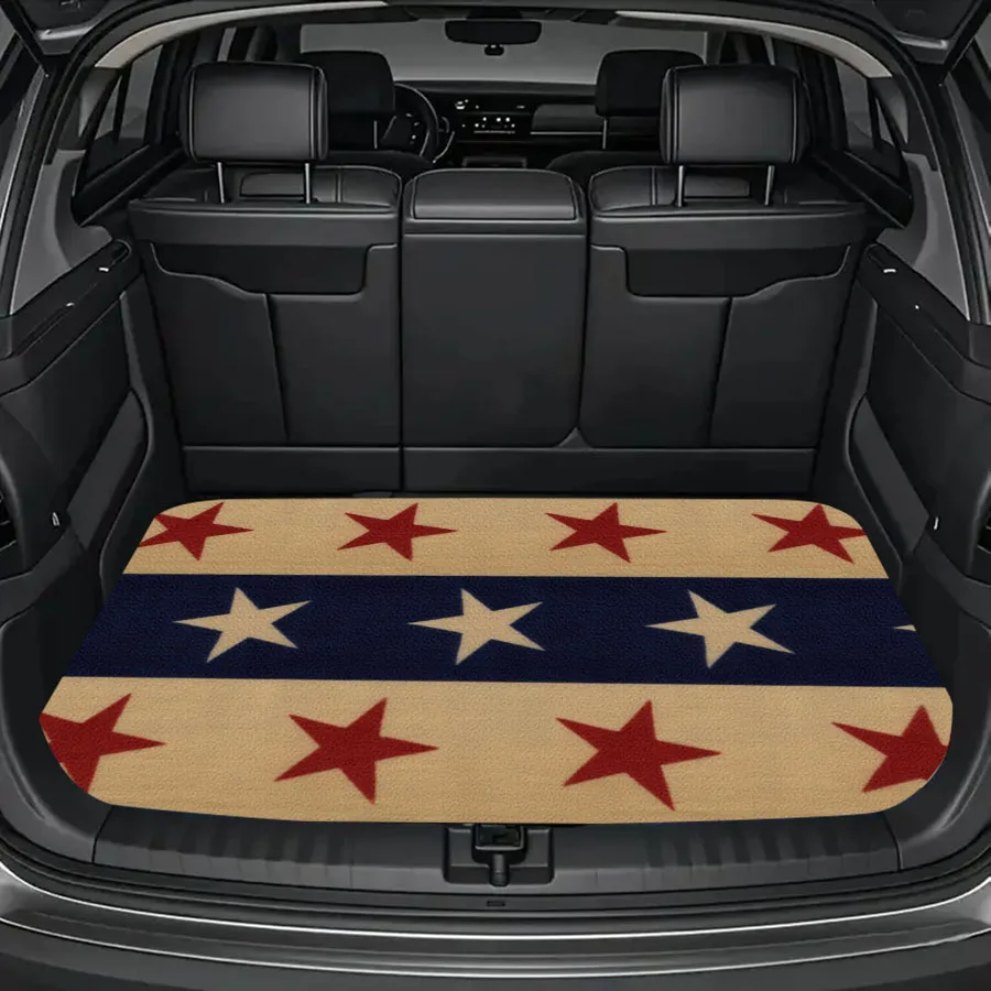1pc High-Quality Printed Car Trunk Mat With Exquisite Unique Design. This Cargo Mat Is Machine Washable And Offers Excellent Pro