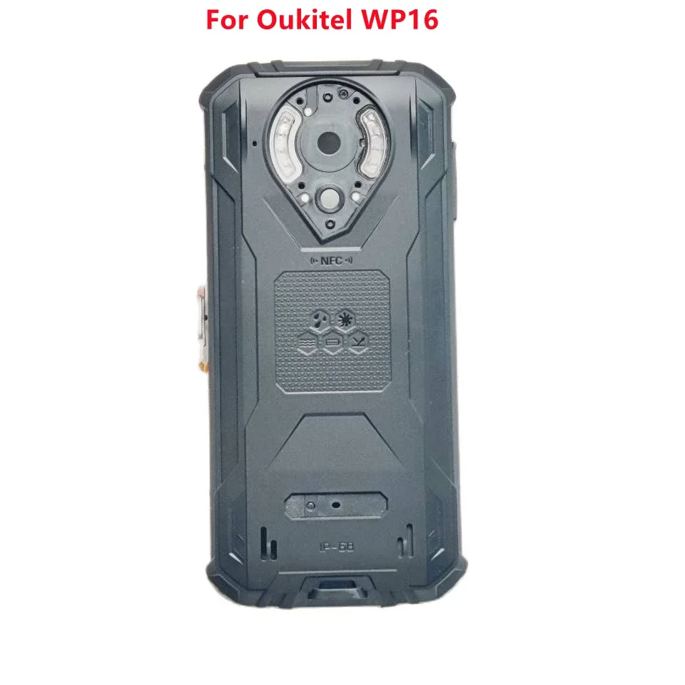 

Pop New Original For Oukitel WP16 Cell Battery Housings Back Case Cover Bumper With Fingerprint Button Sensor