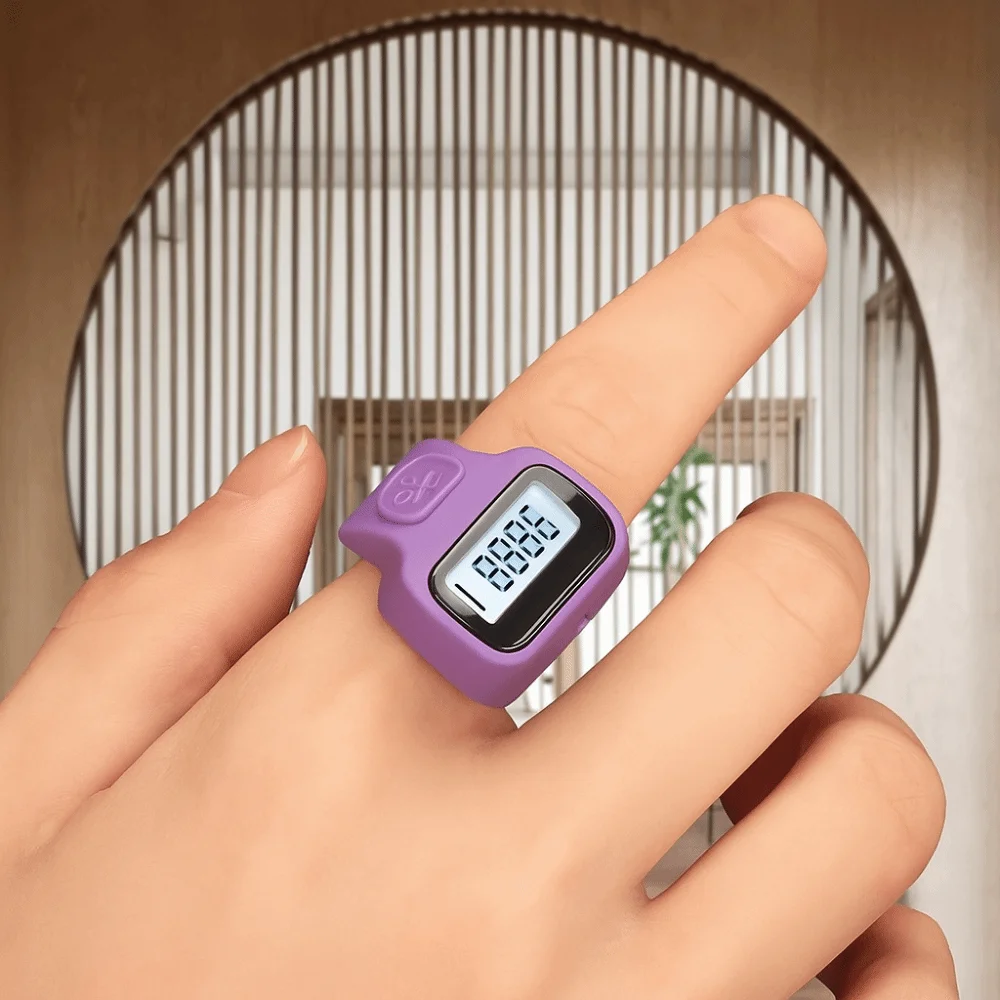

5-Digit Number Count Hand Fitness Digital Tally Counters Resettable Clicker LCD Display Digital Finger Counter Mini Design