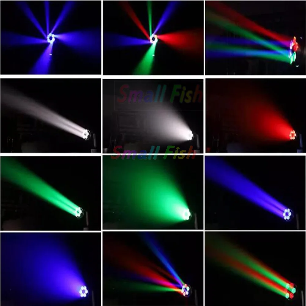 Imagem -06 - Mini Bee Eye Led Iluminação Cénica Moving Head Beam Zoom Wash Effect dj Disco Dance Lamp Decoração do Partido Dmx512 6x40w Rgbw