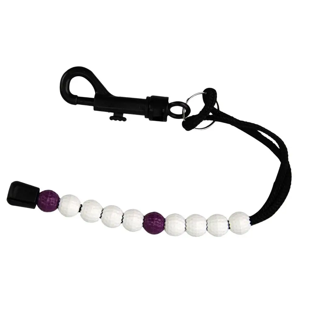 Golf Score Counter Bracelet Plastic Bead Tracker Durable Nylon String Easy Slide Scorer for Hole by Hole