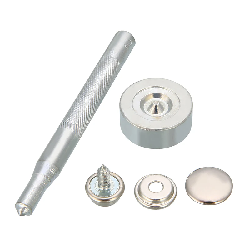

Canvas Snap Fast Fastener Repair kit Awning Furnifure Cover Stud Button Rivet 152pcs Stainless Steel Practical