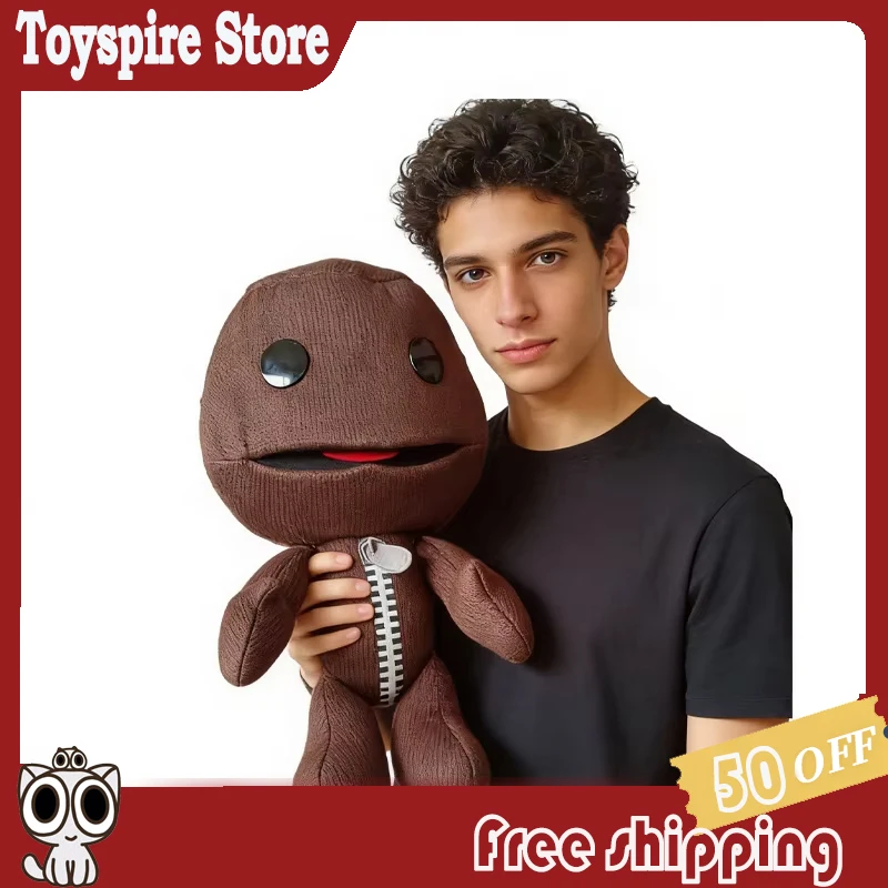 

Плюшевая игрушка-подушка Sackboy из Little Big Planet, украшение для комнаты, настольный декор, коллекционная модная игрушка, подарок