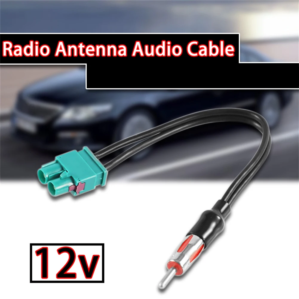 

Car Audio Cable Adaptor Antenna Dual Female Radio To Din Male Aerial Antenna Car Accessories