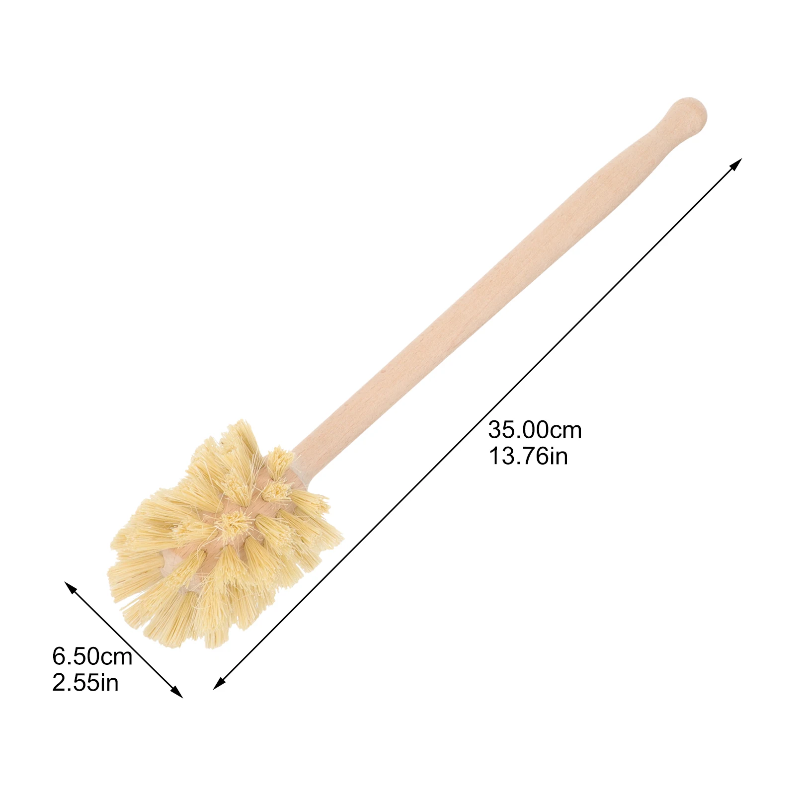 فرشاة المرحاض الخشبية، منظف منزلي، حوض استحمام الحمام، تصميم مدمج، أداة التنظيف العميق للتخزين الصحي للحمام #4