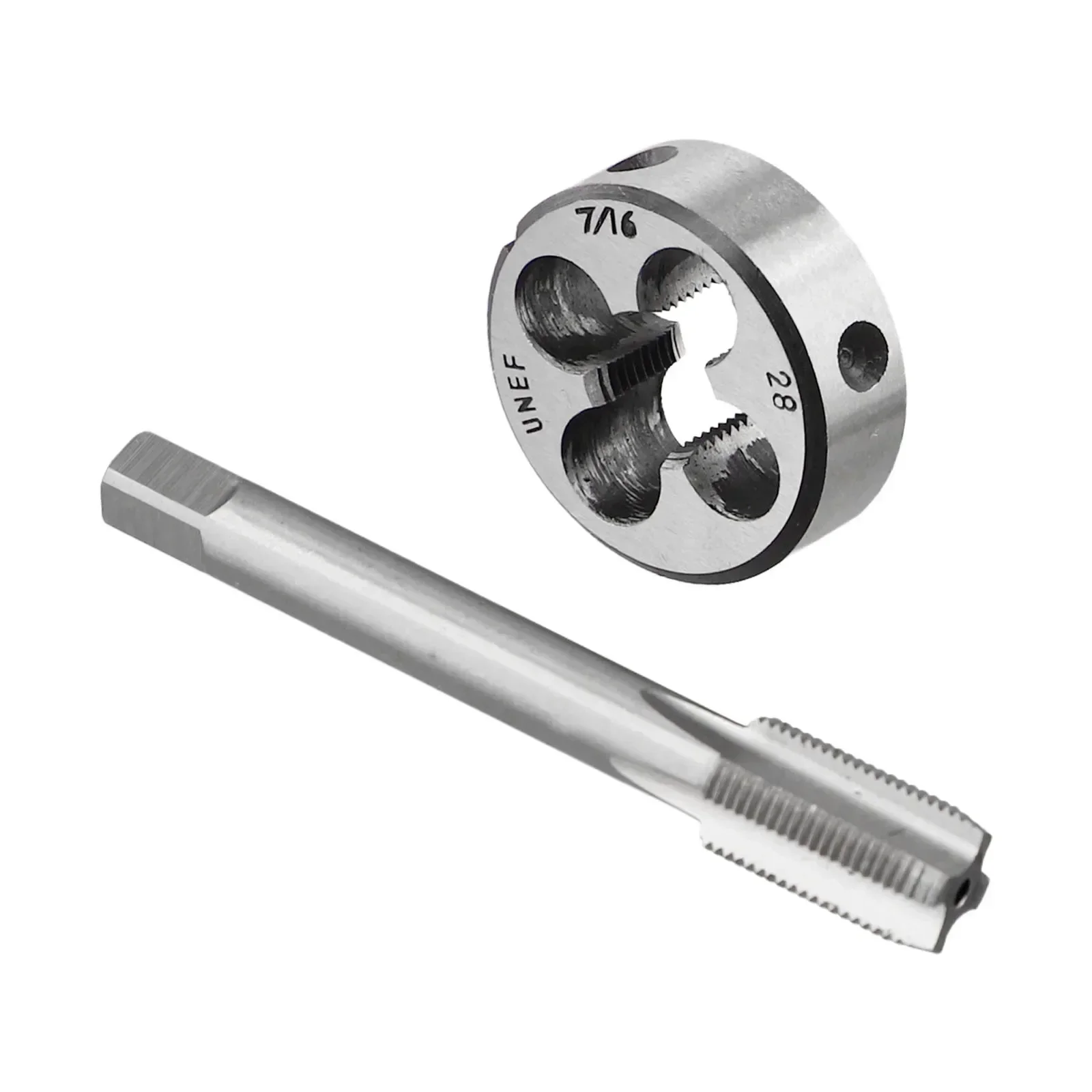 

2pcs/set Metalworking Tap+die Hand Taps 7/16"-28 UN Tap Clockwise Cutting Die Set Machine Thread Tap Right Hand