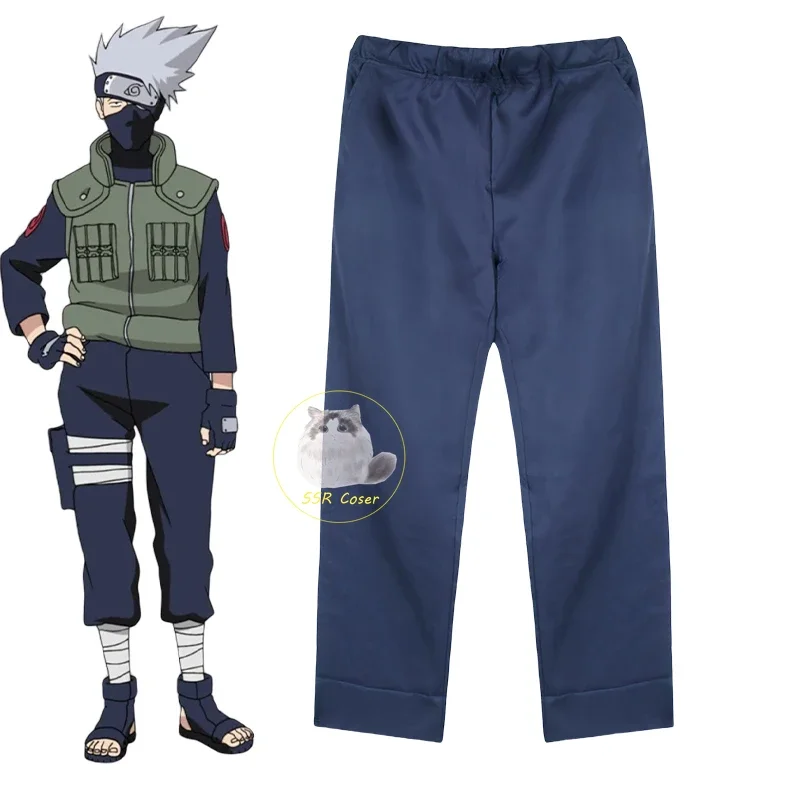 Bear House Hatake Kakashi Disfraces de cosplay Anime 111 Uniforme Ninja Ropa Conjunto de disfraz de Halloween para hombres Chaleco Top P2025 PPT01..