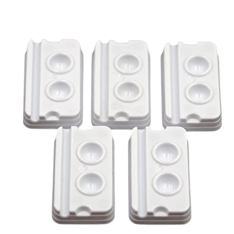 100pcs 2 Slots Mixing Plate Disposable Bonding Resin Adhesive Plastic Palette Watering Stain Powder Mixing Tool for Dental Lab