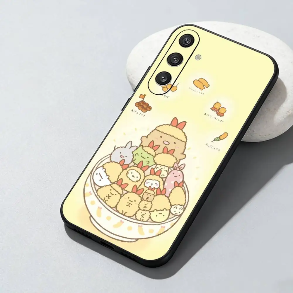 Tempura Korean Emoji SSibal Phone Case For Samsung Galaxy A73,A72,A71,A70,A52,A51 Others Soft Black Cover