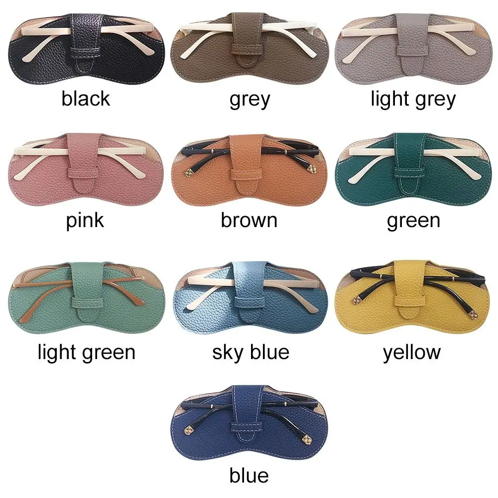 حافظة نظارات من الجلد الصناعي مضادة للضغط ، حقيبة تخزين النظارات الشمسية ، غطاء واقي للنظارات ، تخفيضات كبيرة