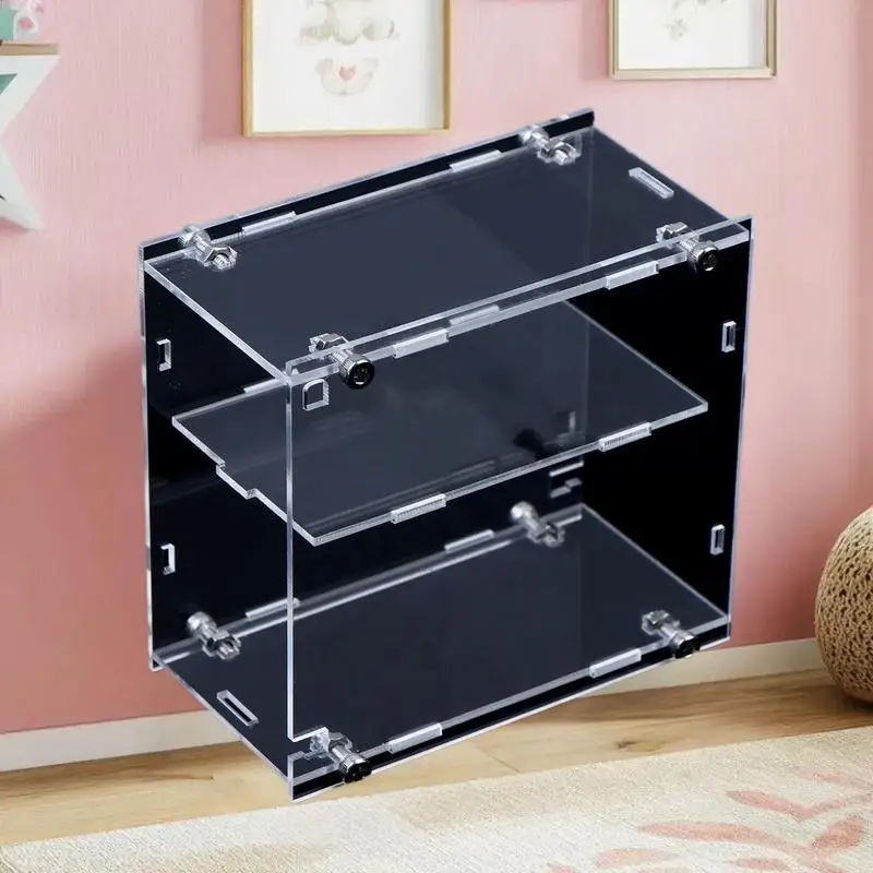 

1/64 Model Cars Acrylic Display Case Fit For Mini Size MiniGT Tomica Assembled Dust Proof Box Cabinet Toy Vehicles