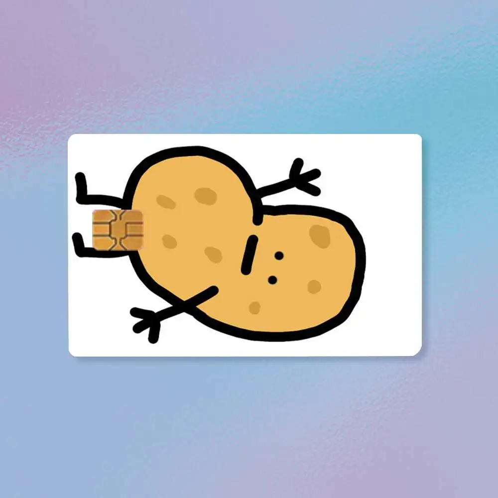 Cute Little Potato  High Definition Matte PVC Film Tape | For Credit Card, Debit Card Stickers & Gift Decoration