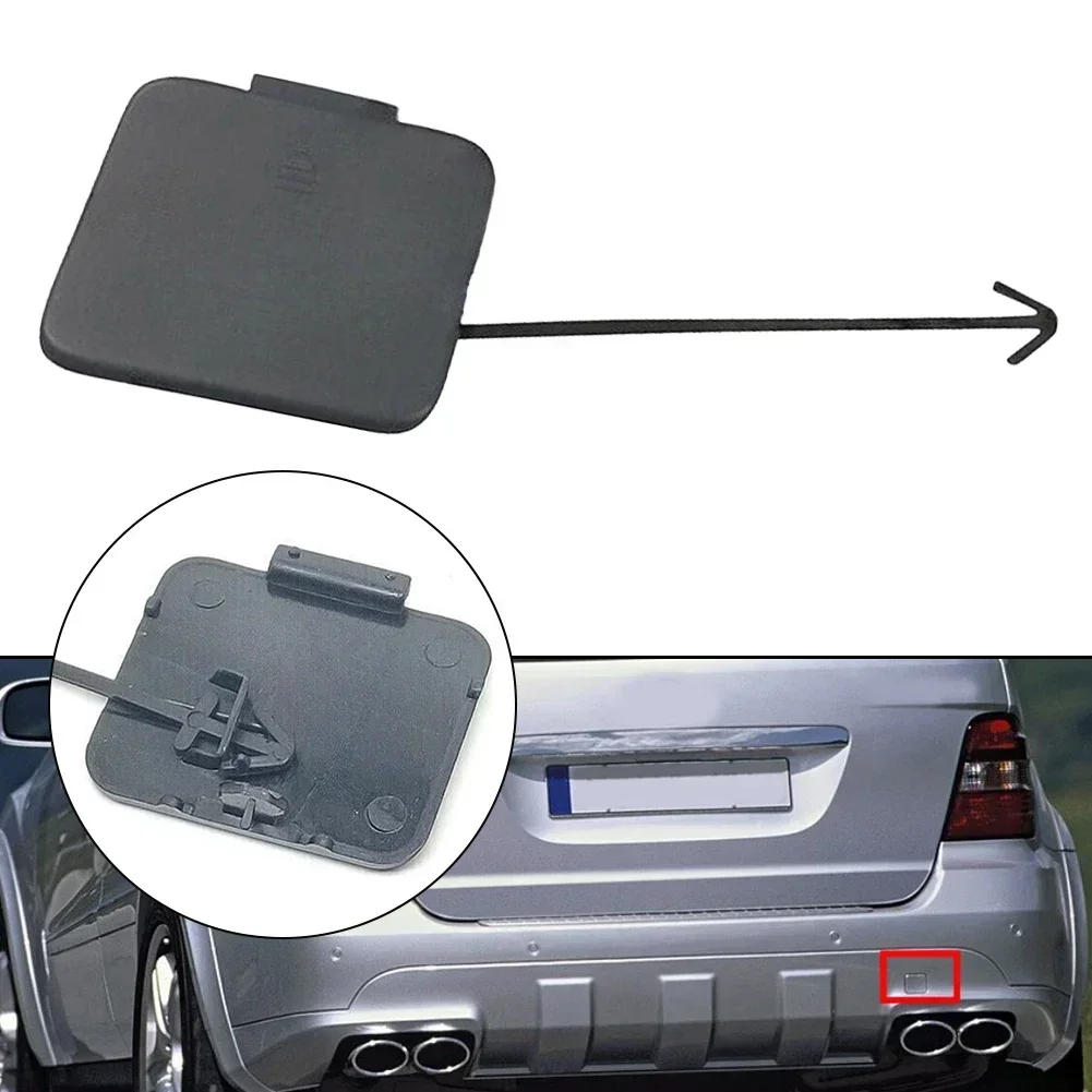 Black Abs 1648852123 Rear Bumper Tow Hook Cover Cap For Mercedes W164 ML350 For Mercedes-Benz ML-Class ML320 ML350 ML500 ML63