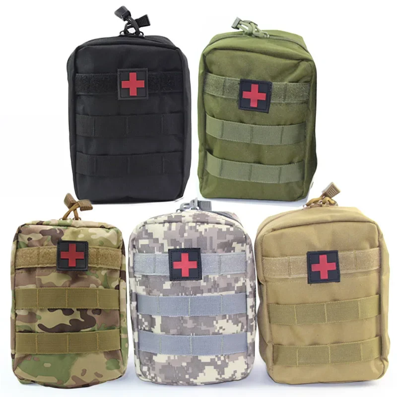 Tactica Molle Bag First Aid Kit Medical Bag Mountaineering Climbing Lifesaving Pouch Hiking Hunting shooting Outdoor Pocket