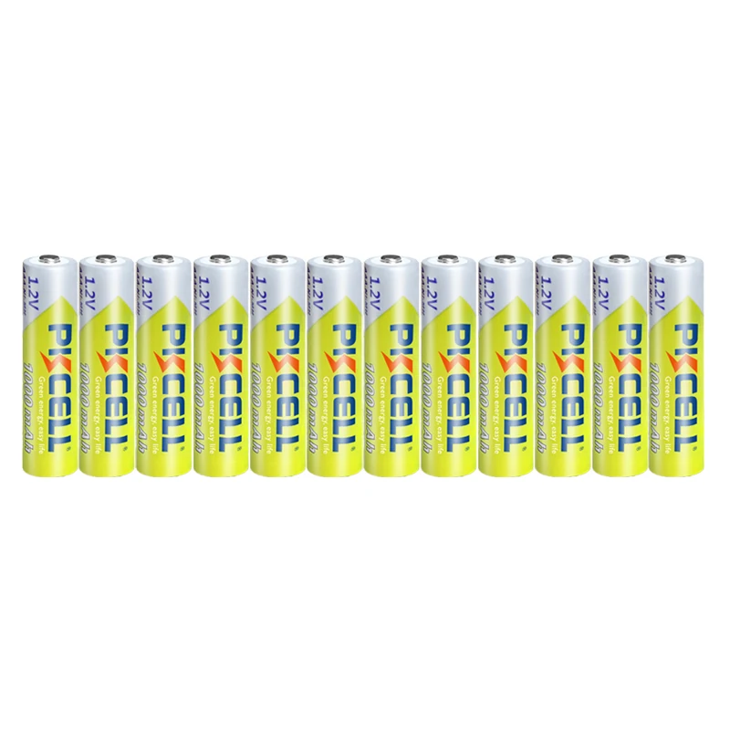 12PC PKCELL AAA Battery 1000mA 1.2V NIMH AAA Rechargeable Battery Ni-MH AAA 3A Baterias Batteries and 3PC AAA/AA Battery box