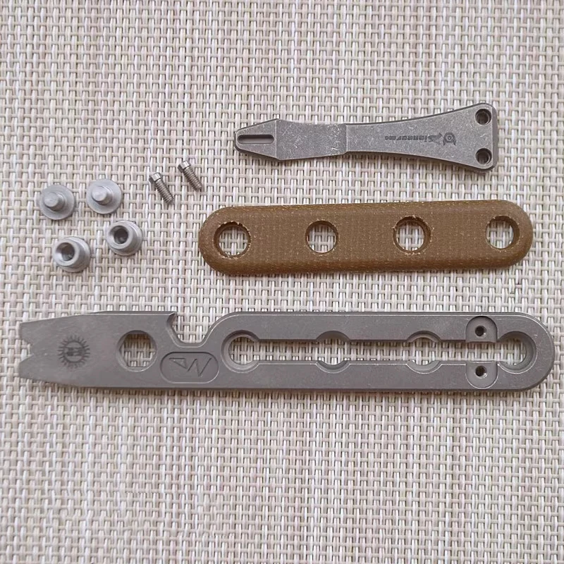 Multi Functional Titanium Alloy Outdoor EDC Pry Bar Pocket Bottle Opener Portable Back Clip Tool