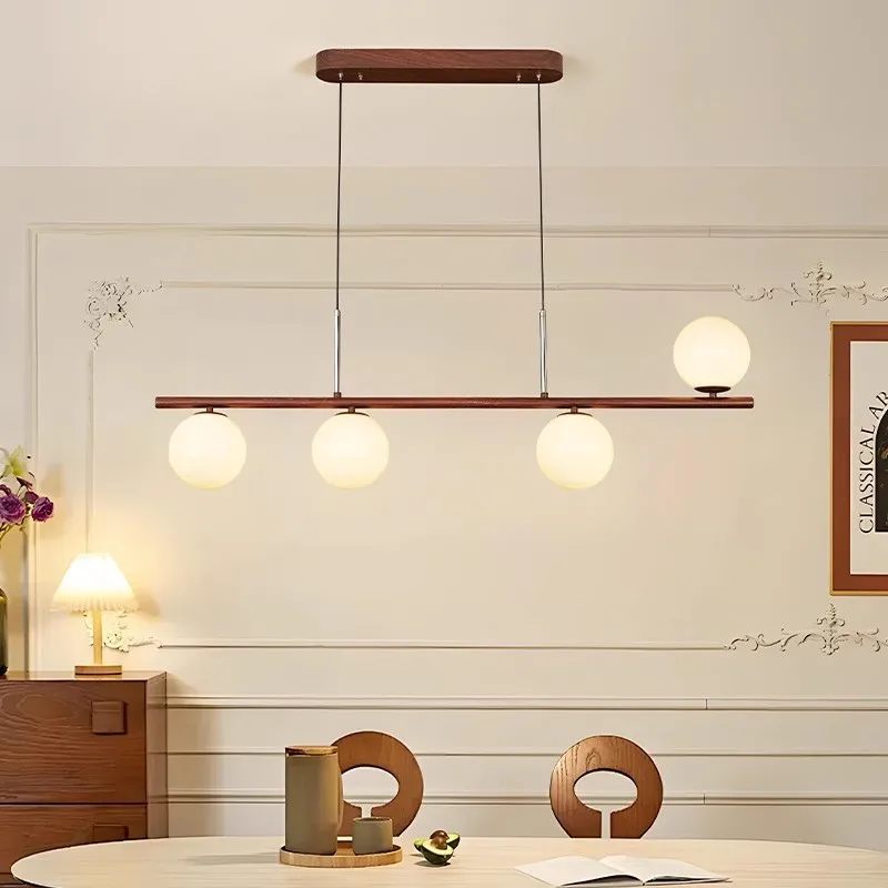 باوهاوس الكهربائي الحديد الفن LED الثريات الأبيض كرة زجاجية مصباح معلق غرفة المعيشة غرفة نوم مطعم فندق قلادة الخفيفة