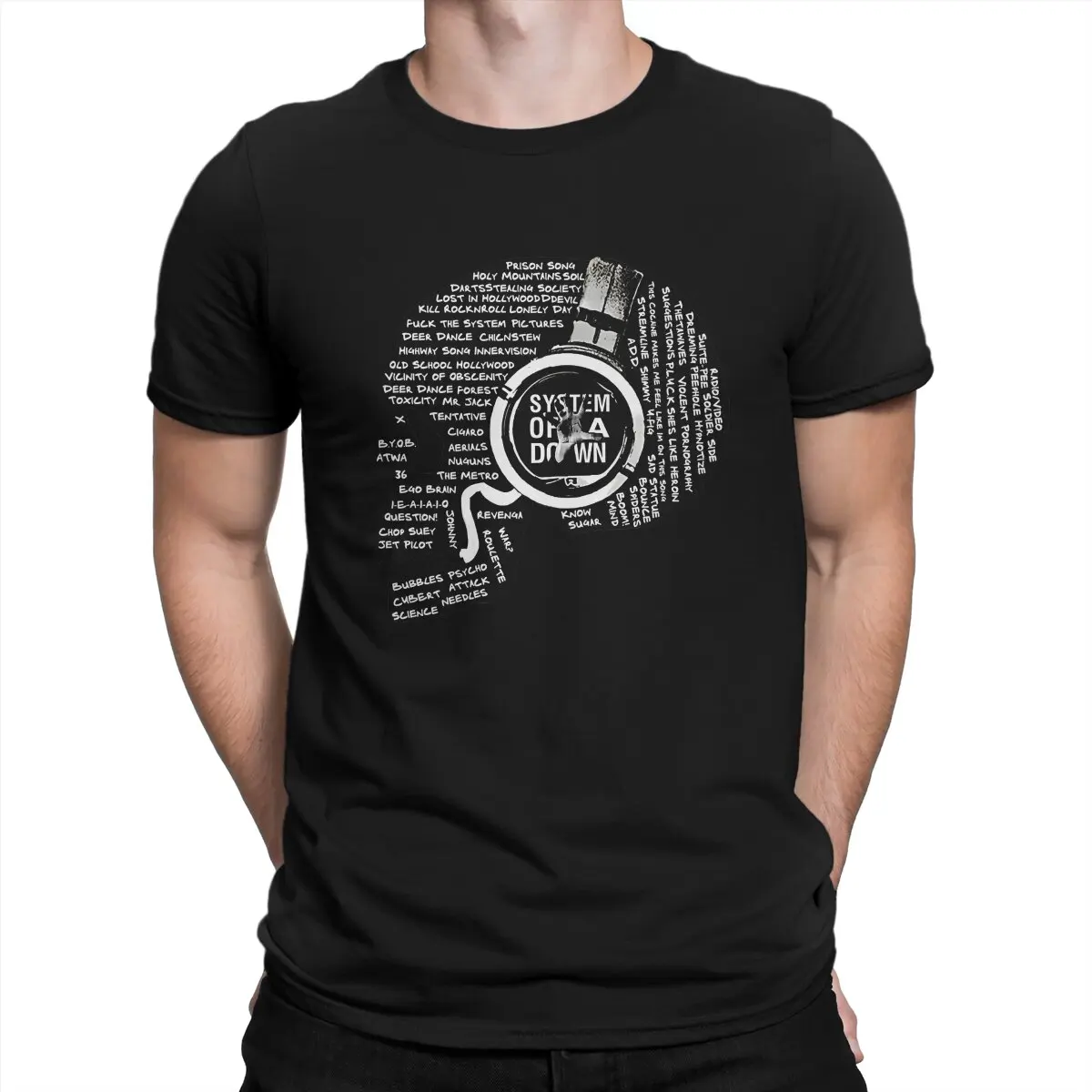 System of A Down Man TShirt Headset Distinctive T Shirt Harajuku Sweatshirts New Trend