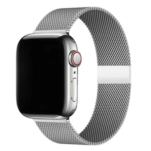 Milanese Loop Band for Apple Watch, Metal Bracelet, Bracelet, Ultra, 49mm, 45mm, 44mm, 41mm, 40mm, Iwatch Series 9, 8, 7, 6, 5, 4, 3, if 8 Main Sales Women Watch Women Bracelet - №8