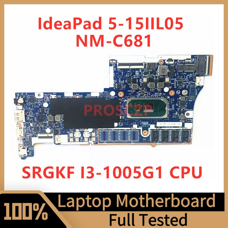 GS557 GS558 NM-C681 Mainboard For Lenovo IdeaPad 5-15IIL05 Laptop Motherboard With SRGKF I3-1005G1 CPU 100% Tested Working Well