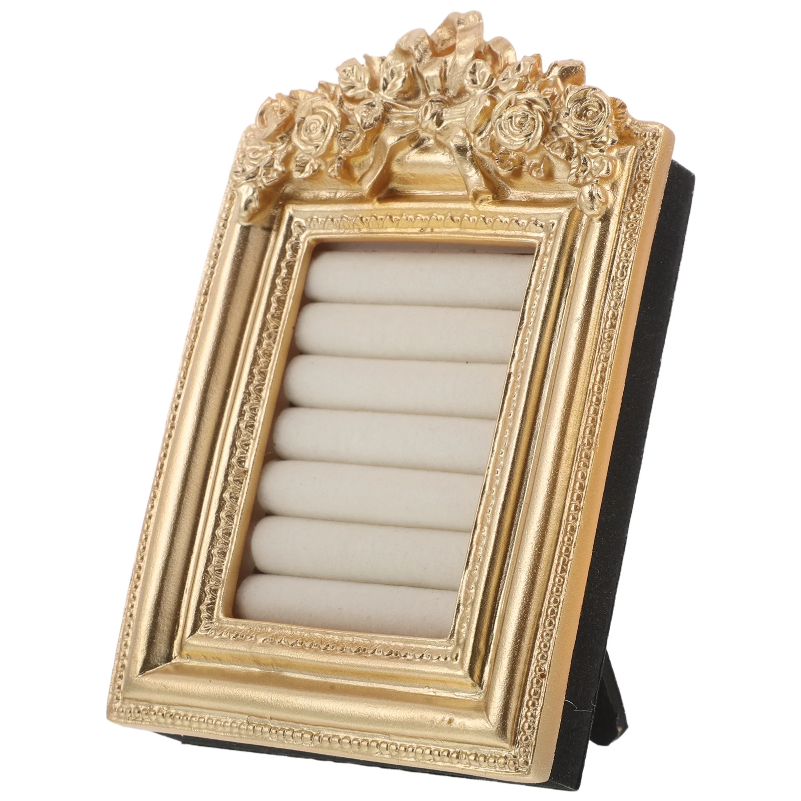 

Vintage Ring Holder Jewelry Display Stand Earring Display Tray Baroque Wedding Jewelry Organizer for Rings Earrings Studs