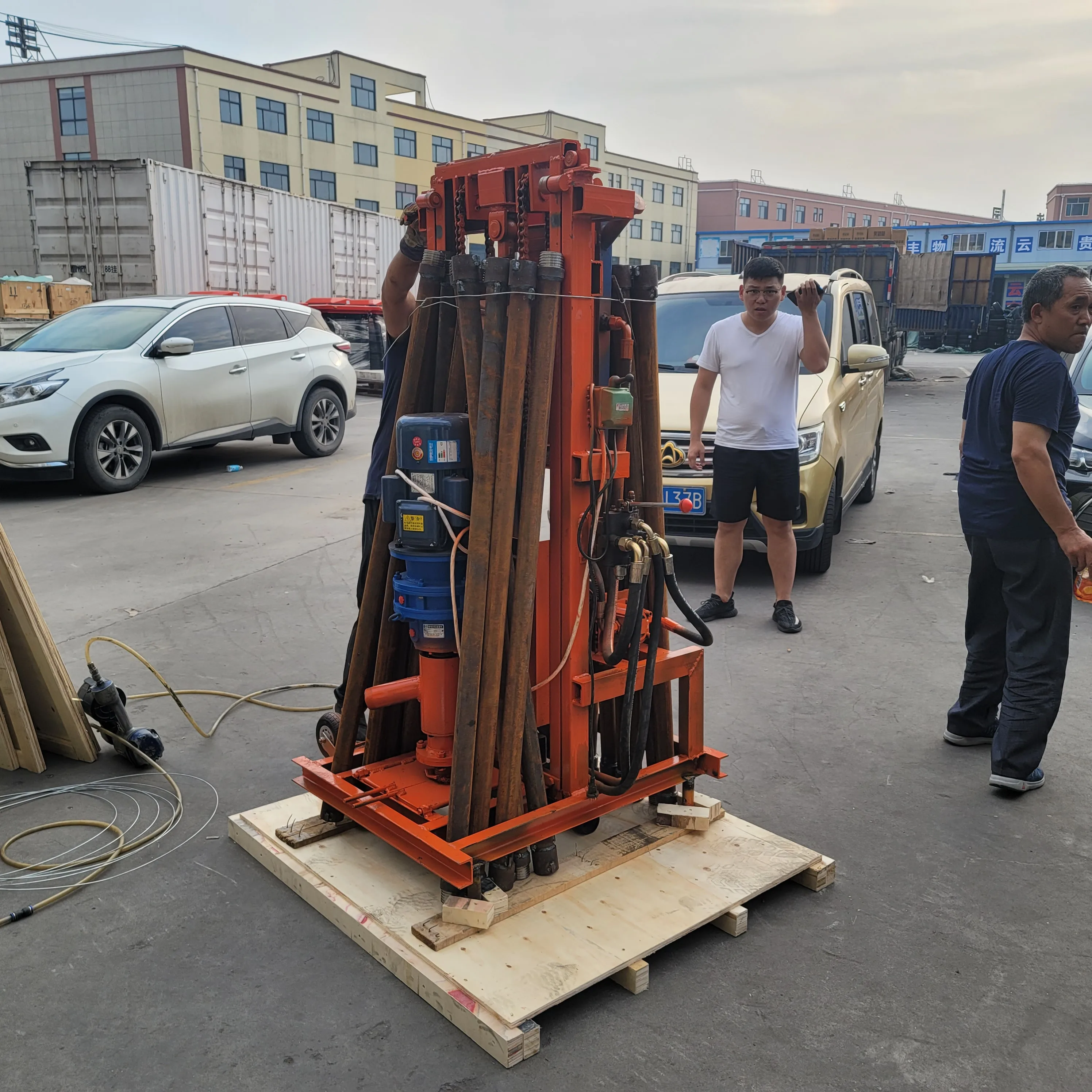 جهاز حفر دوار مخصص عالي الكفاءة 100 متر - معدات آبار المياه عالية الجودة للبيع #2