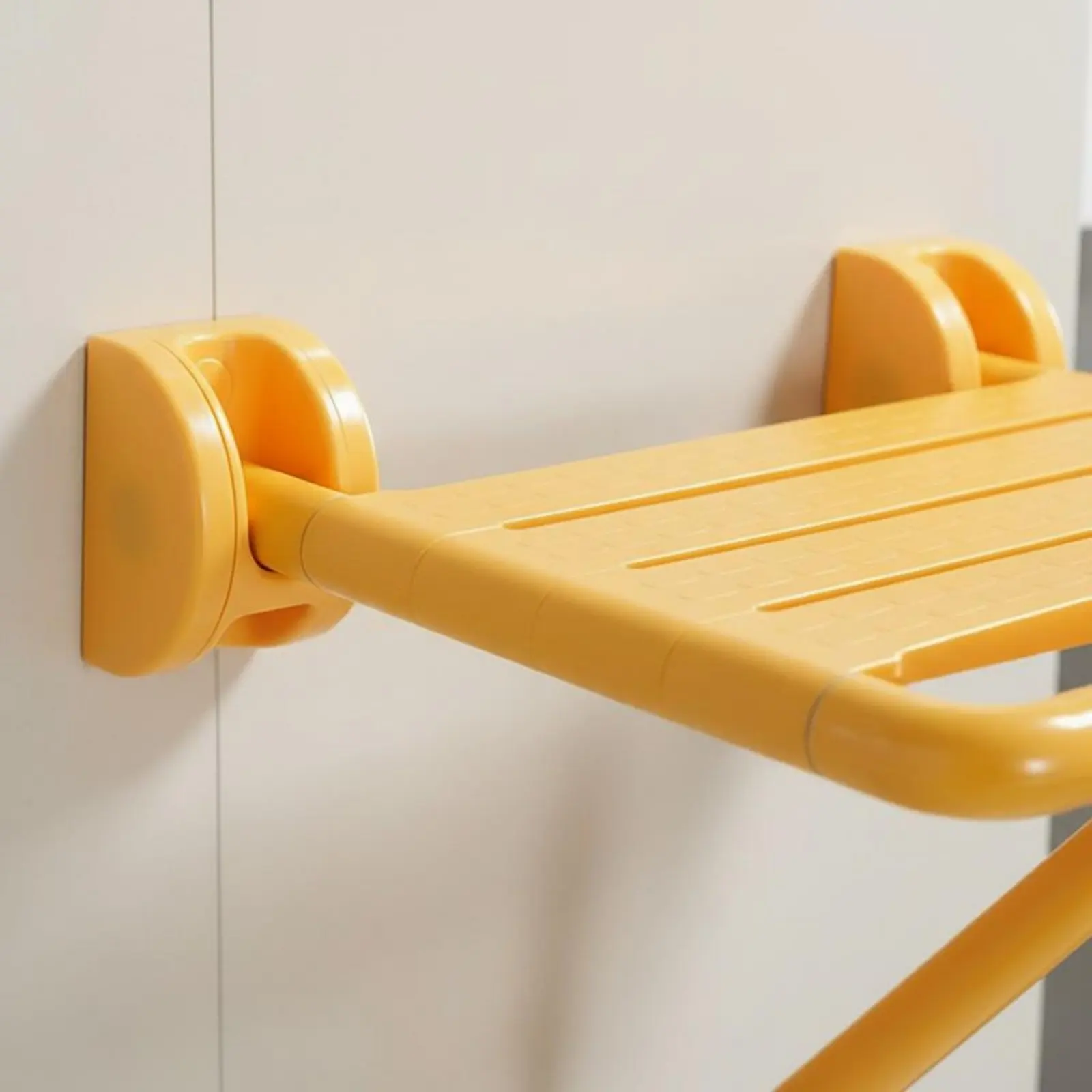 

Wall Mounted Shower Seat Easy to Install Wall Mounted Shower Chair Foldable Bath Seat Coil Assisted Foldable Bathroom Stool