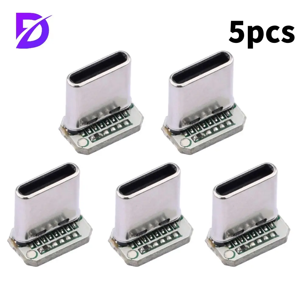 Type C Connector 16 Pins Male Female Plug Socket Receptacle Adapter to Solder WirePCB Board Support Module